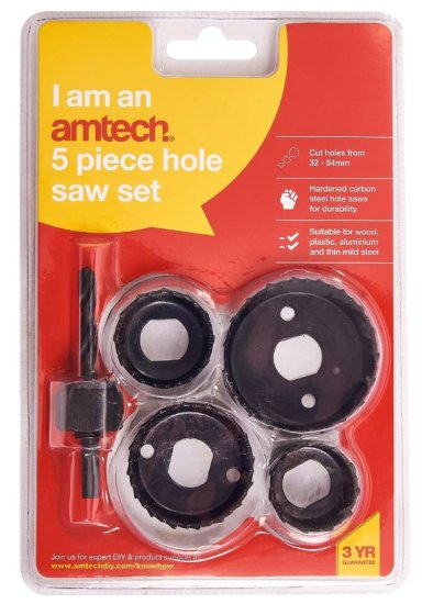 (image for) AMTECH HOLE SAW KIT - 5S