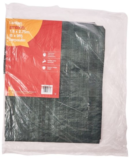 (image for) AMTECH TARPAULIN 6\'X9\' GREEN - 1.8M