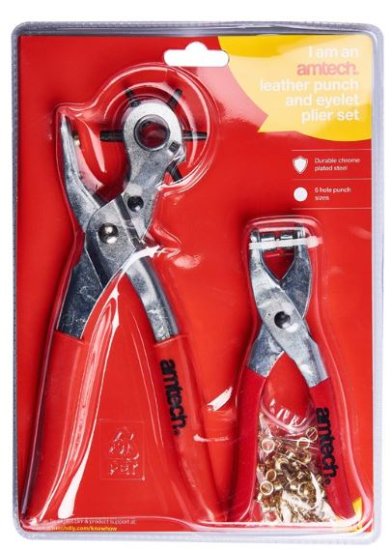 (image for) AMTECH PUNCH&EYELET PLIER SET - +100EY