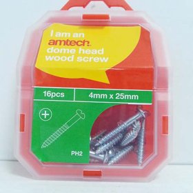 (image for) AMTECH DOME HEAD SCREW 4X25MM - 16S