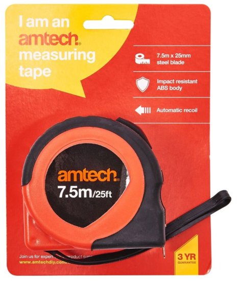 (image for) AMTECH TAPE MEASURE - 7.5M