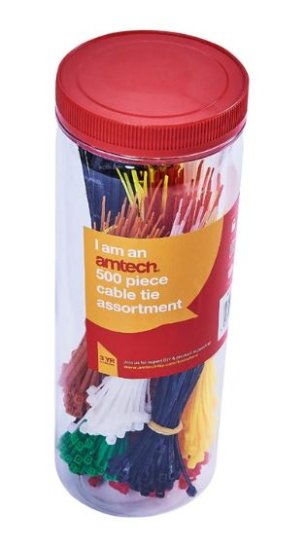 (image for) AMTECH CABLE TIE ASST SIZ 500S - 500S