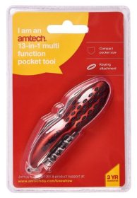 (image for) AMTECH 13-IN-1 FUN POCKET TOOL - POCKET