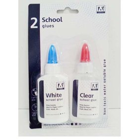 (image for) ANKER SCHOOL GLUES WHITE/CLEAR - 2S