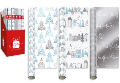 (image for) XMAS GIFT WRAP ELEGANT ICE AST