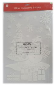 (image for) XMAS GLITTER DECORATE STICKERS - STD