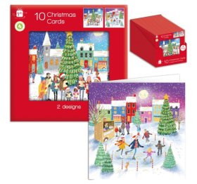 (image for) XMAS CARDS WHIMSICAL SQUARE - 10S