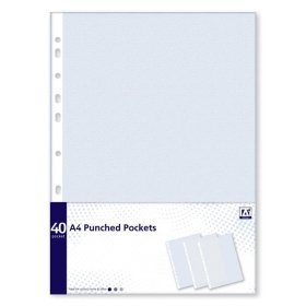 (image for) ANKER A4 PUNCHED POCKETS FILE - A4