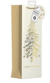 (image for) XMAS GOLD&CREAM TREE BOTTLEBAG - BOTTLE