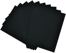 (image for) A4 BLACK CARD SHEETS - 15S