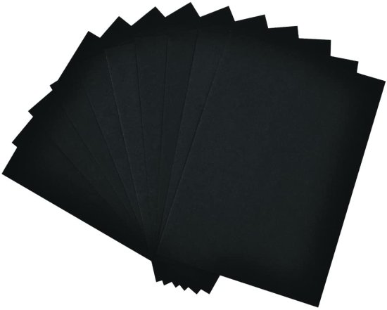 (image for) BLACK CARD SHEET 15S - A4