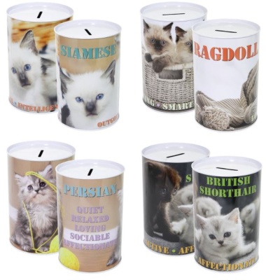 (image for) MONEY TIN CAT 100X150MM