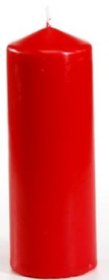 (image for) PAP PILLAR CANDLE RED - 165MM