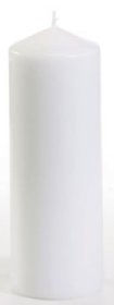 (image for) PAP PILLAR CANDLE WHITE - 165MM