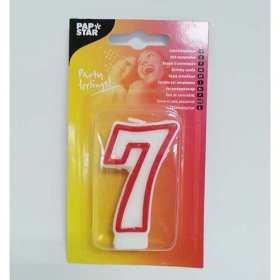 (image for) PAPSTAR B/DAY CANDLE '7' - 7.3CM