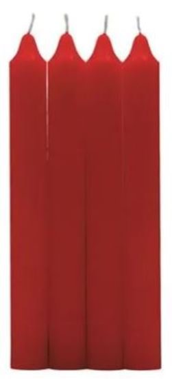 (image for) LUMAR TABLE PK4 CANDLE RED - 180G