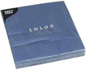 (image for) PAP NAPKIN 3PLY D/BLU 50S - 33X33