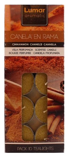 (image for) LUMAR TEALIGHT CANDLE CINNAMON - 10S/5H