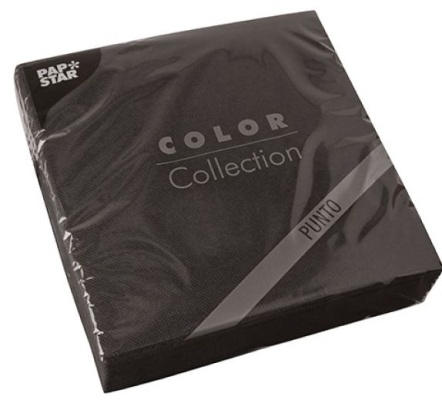 (image for) PAP NAPKIN 2PLY BLACK 30S