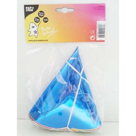 (image for) PARTY CONE HATS METALLIC ASST - 6S