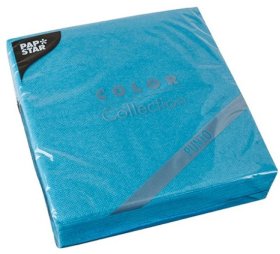 (image for) PAP NAPKIN 2PLY 38X38 TURQUOI - 30S