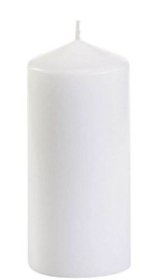 (image for) PAP PILLAR CANDLE WHITE - 130MM