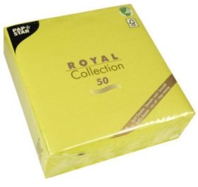(image for) PAP NAPKIN ROYAL YELLOW 50S - 33X33