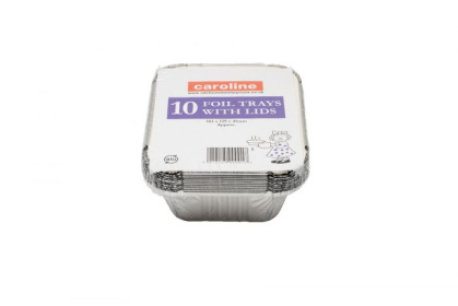 (image for) Caroline Foil container + lids 16oz 10S- 103MMX129MMX41MM