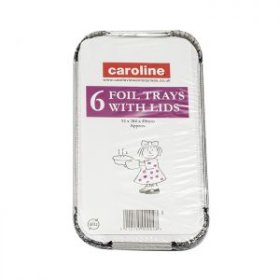 (image for) CARO FOIL CONTAIN+LID 23OZ 6S - 9X18