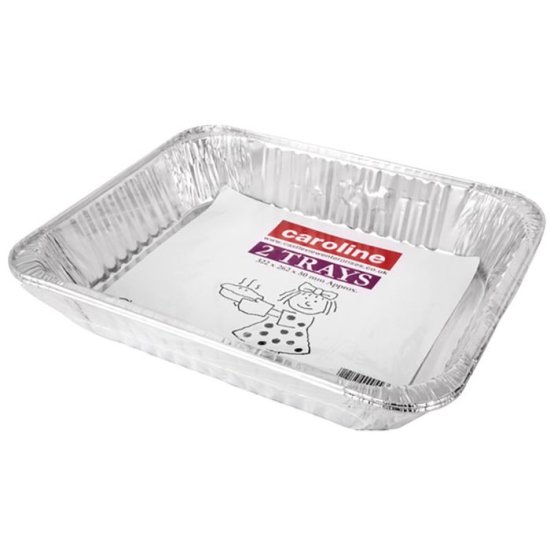 (image for) CARO FOIL ROAST TRAY LARGE 2S - 23X29