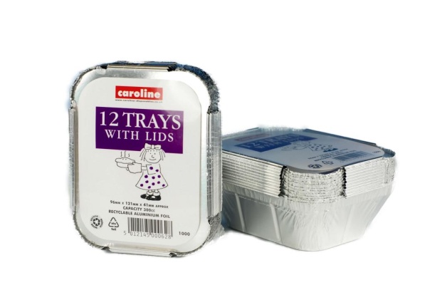 (image for) CAROLINE FOIL CONTAINER 9X12CM - 12PACK