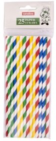 (image for) CARO PAPER STRAWS AST - 25S