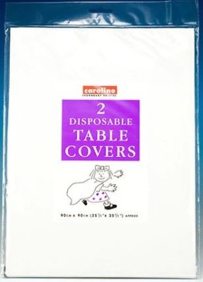 (image for) TABLE COVER WHITE SQUARE 2S