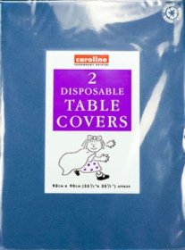 (image for) TABLE COVER DARK BLUE SQUAR 2S - 35X90