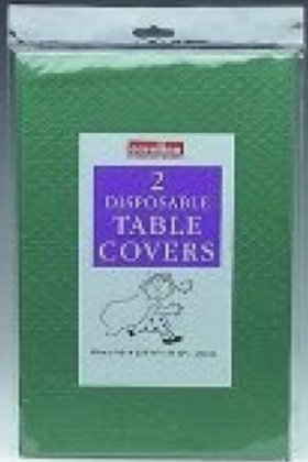 (image for) Caroline Table Cover Green Square Paper 2S- 35x90cm