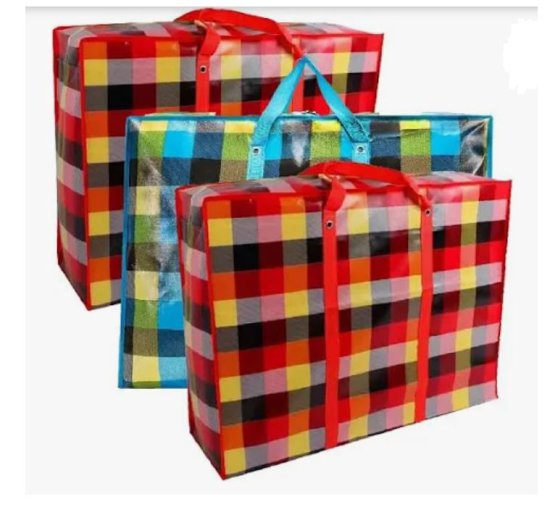 (image for) SHOP/LAUN BAG PLAST ASST JUMBO - 90X60