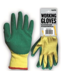 (image for) RAP LATEX WORK GLOVES GREEN - STD