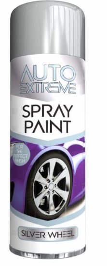 (image for) SPRAY PAINT SILVER WHEEL RAP - 250ML