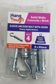 (image for) HT SLEEVE ANCHOR BOLT/HOOK 4S - 8X60MM