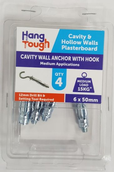 (image for) HT CAVITY WALL ANCHOR/SCREW 4S - 6X50MM