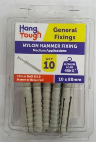 (image for) HT NYLON HAMMER FIXING 10S - 10X80M