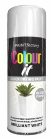 (image for) COLOURIT BRIL/WHITE GLOS PAINT - 400ML