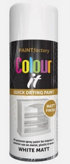 (image for) COLOURIT WHITE MATT PAINT - 400ML