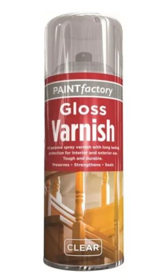 (image for) PF GLOSS VARNISH SPRAY CLEAR - 400ML