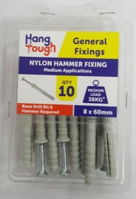 (image for) HT NYLON HAMMER FIXING 10S - 8X60MM