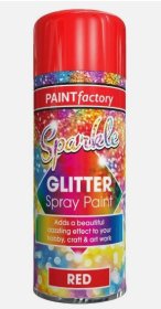 (image for) PF GLITTER SPRAY SP/RED PAINT - 200ML