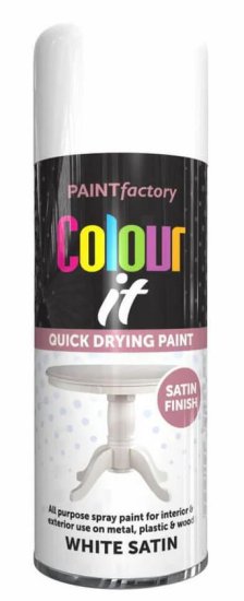 (image for) COLOURIT WHITE SATIN PAINT - 400ML