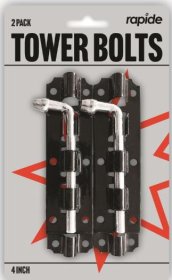 (image for) RAPIDE TOWER BOLTS 4" - 4"