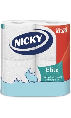 (image for) NICKY ELITE TOILET TISSUE 3PLY PM1.99 - 4 ROLL