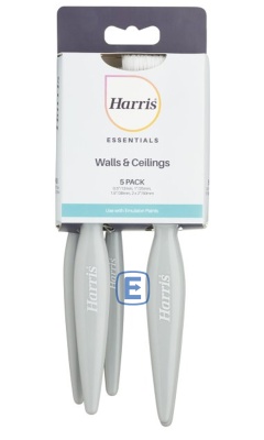 (image for) HAR ESSENTIALS WALLS & CEILINGS PAINT BRUSH - 5PK